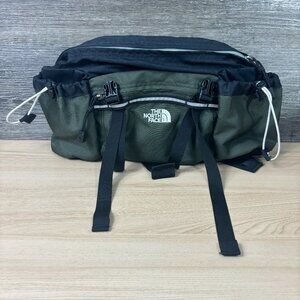 Vintage North Face Lumbar Pack Bag Green Hiking Outdoors